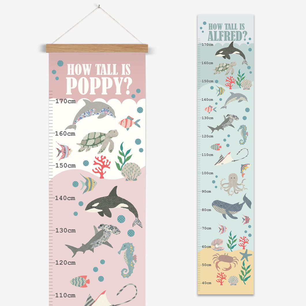 Under the Sea Height Chart | Personalised