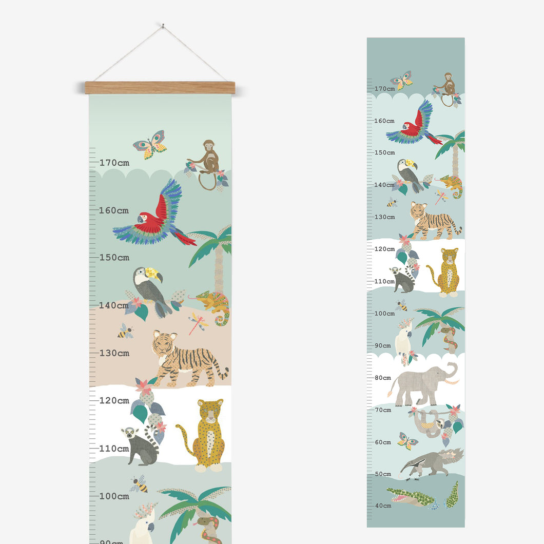 Jungle Animals Height Chart