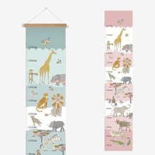 Load image into Gallery viewer, Safari Animals Height Chart
