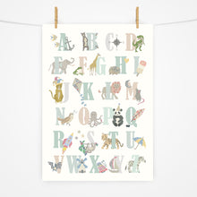 Load image into Gallery viewer, Alphabet Print | Naturals &amp; Greens
