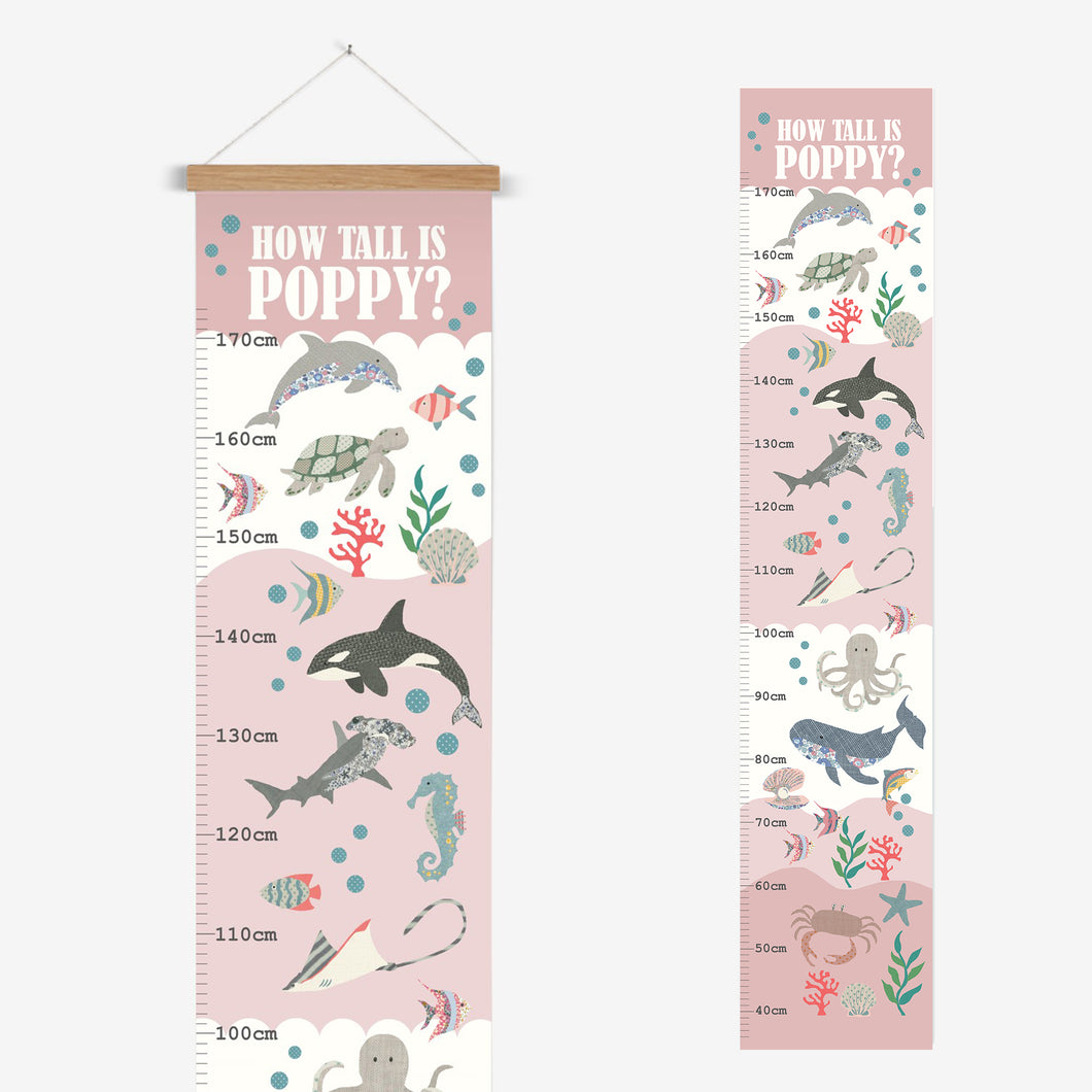 Under the Sea Height Chart | Personalised