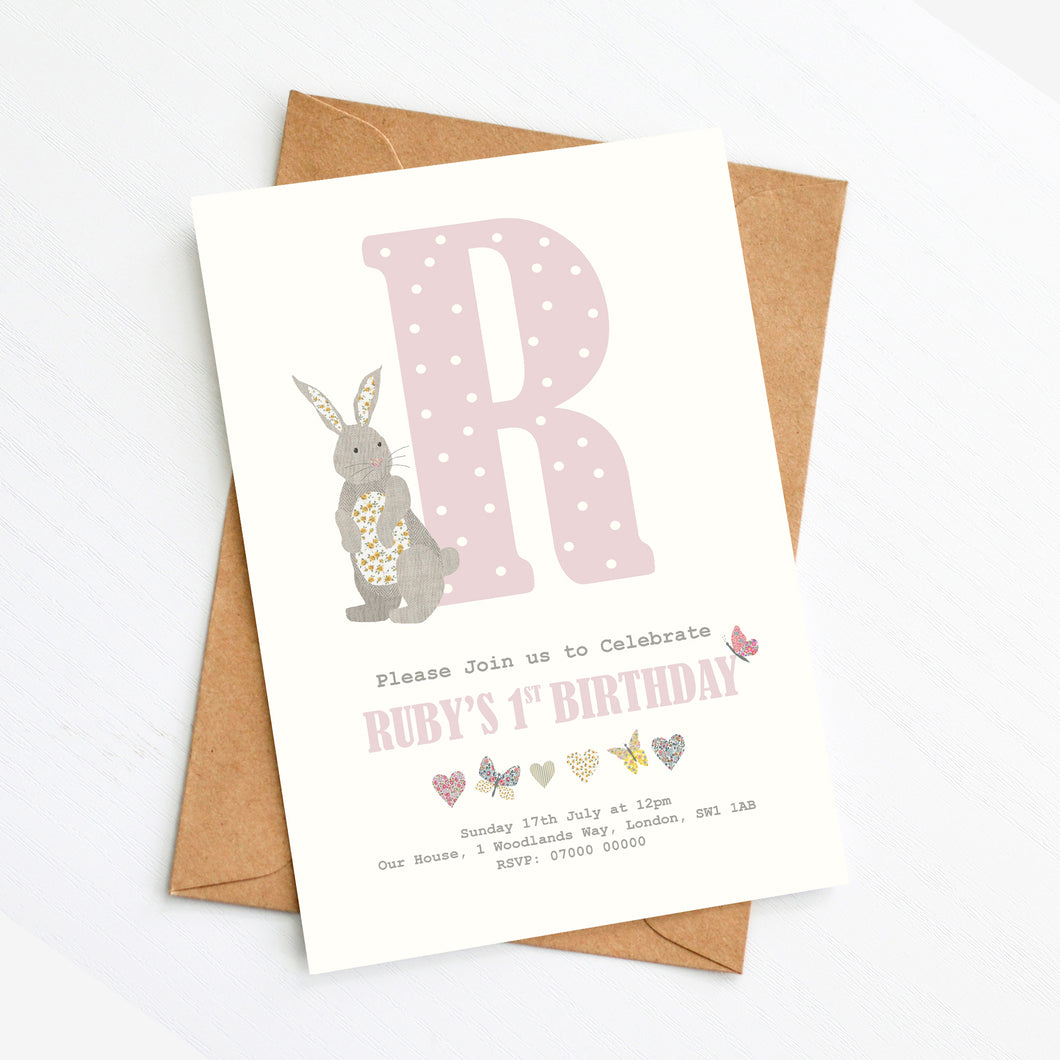 Personalised Animal Themed Party Invitation