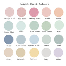 Load image into Gallery viewer, Scalloped Edge Height Chart | Personalised
