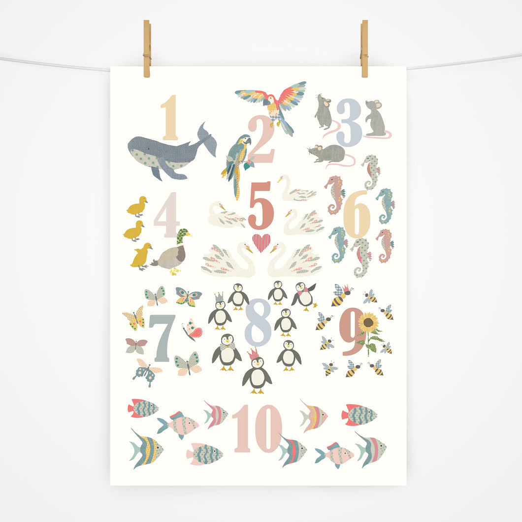 Number Chart Print | Naturally Colourful