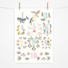 Load image into Gallery viewer, Number Chart Print | Rainbow Pastels
