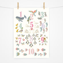 Load image into Gallery viewer, Number Chart Print | Rose Garden
