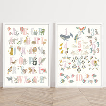 Load image into Gallery viewer, Alphabet Print | Peaches &amp; Pinks
