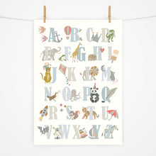Load image into Gallery viewer, Alphabet Print | Arctic Blues
