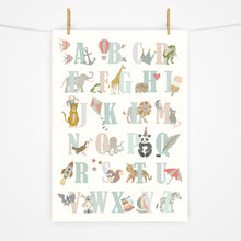 Load image into Gallery viewer, Alphabet Print | Naturals &amp; Greens
