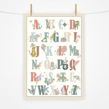 Load image into Gallery viewer, Alphabet Print | Forest Greens
