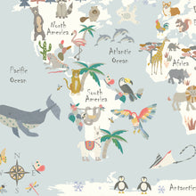 Load image into Gallery viewer, Personalised Animal World Map | Various Colours
