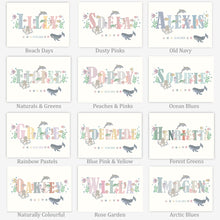 Load image into Gallery viewer, Personalised Under the Sea Name Print | Various Colours
