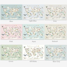 Load image into Gallery viewer, Personalised Animal World Map | Various Colours

