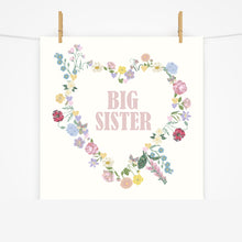 Load image into Gallery viewer, Big Sister Heart Wreath | Print
