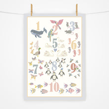 Load image into Gallery viewer, Number Chart Print | Naturally Colourful
